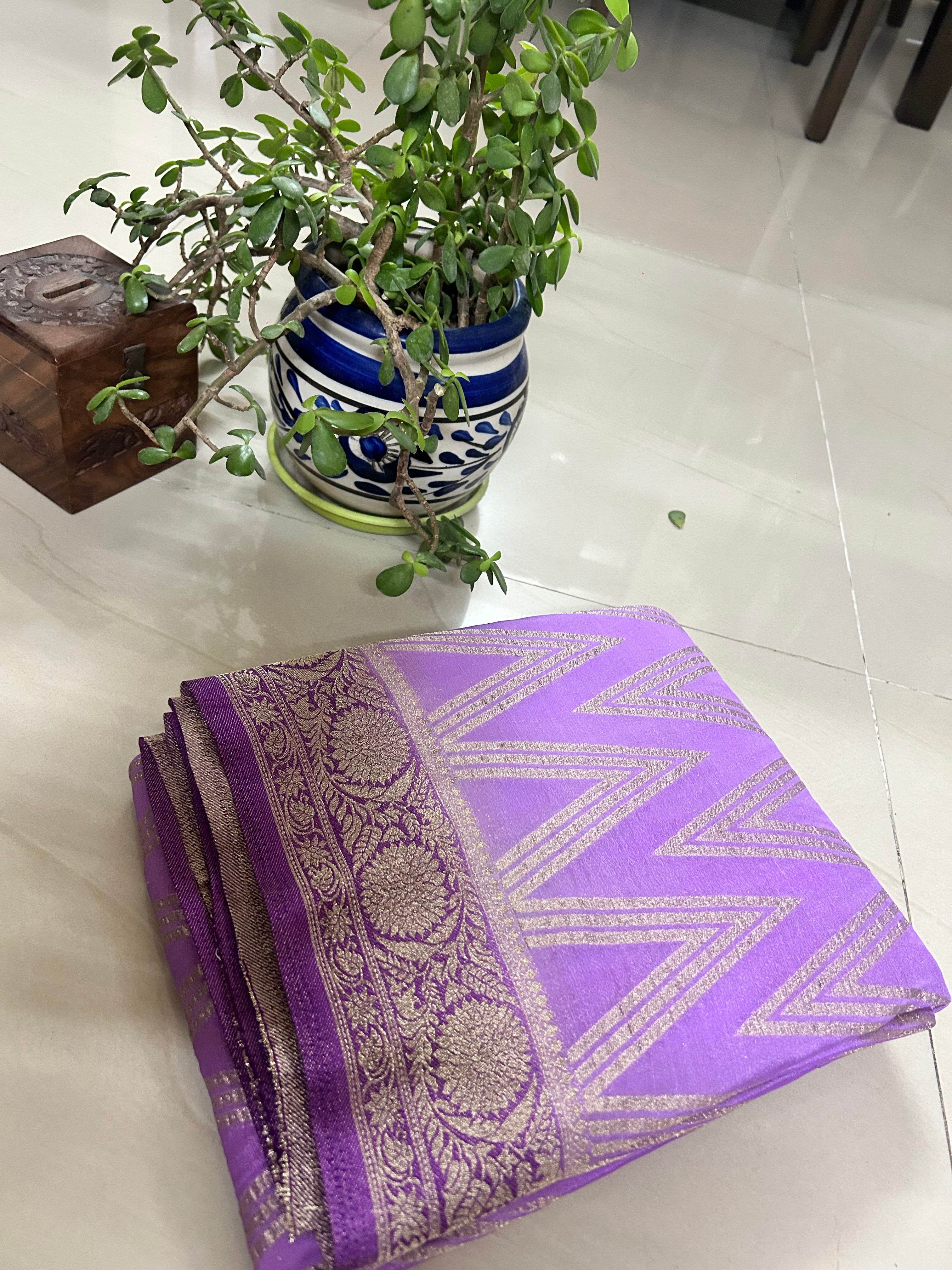 Chinnon pure Georgette Sarees
