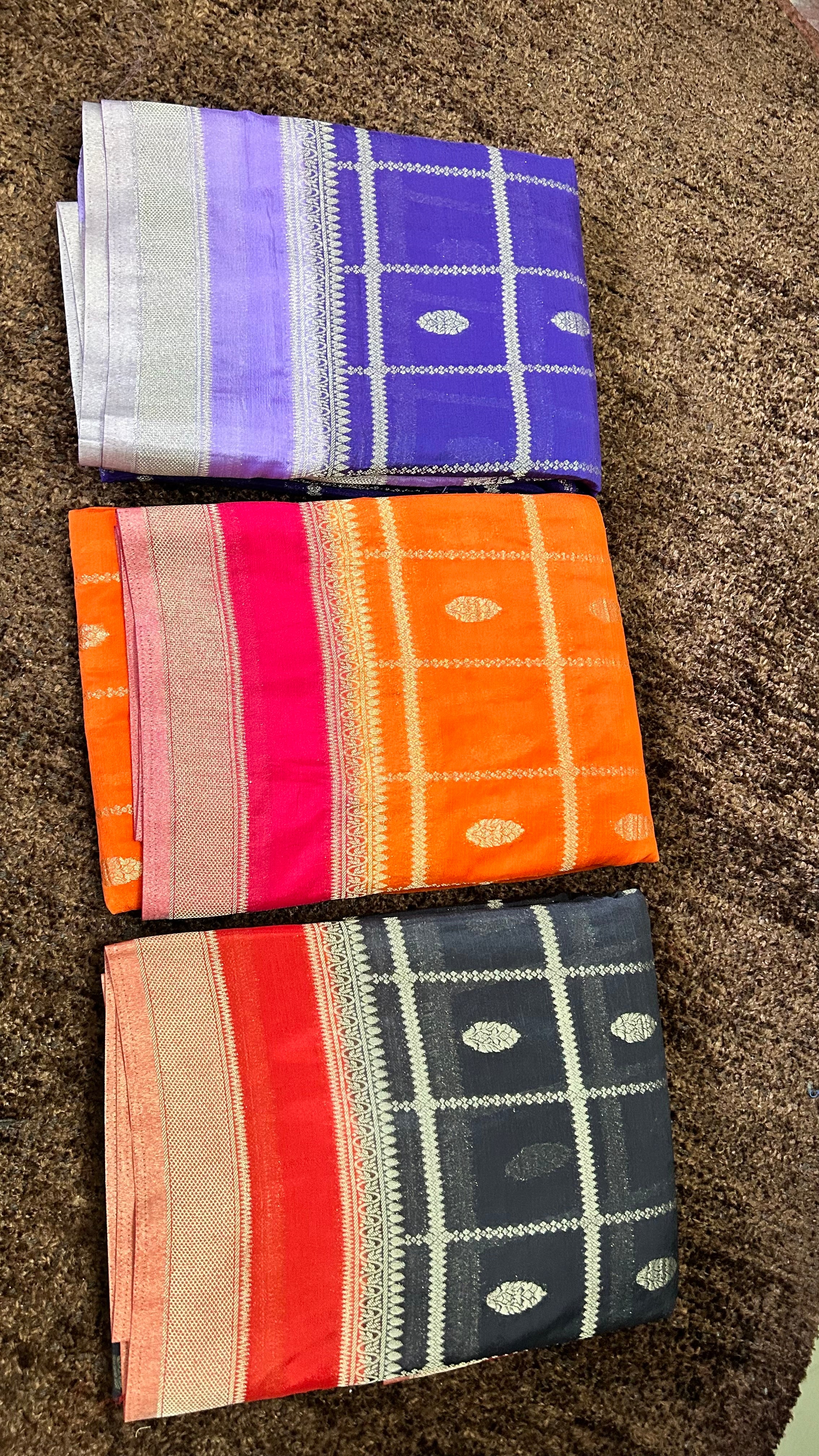 Chinnon pure Georgette Sarees